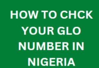 How to Check Glo Number